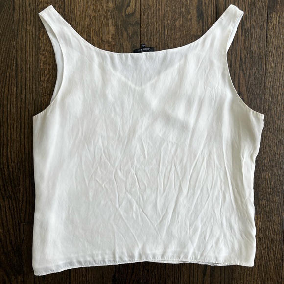 Lafayette 148 100% Silk Ivory Sleeveless Camisole - Picture 7 of 7